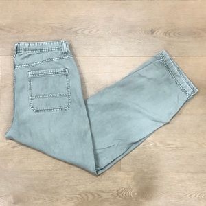 cotton on faded green pants